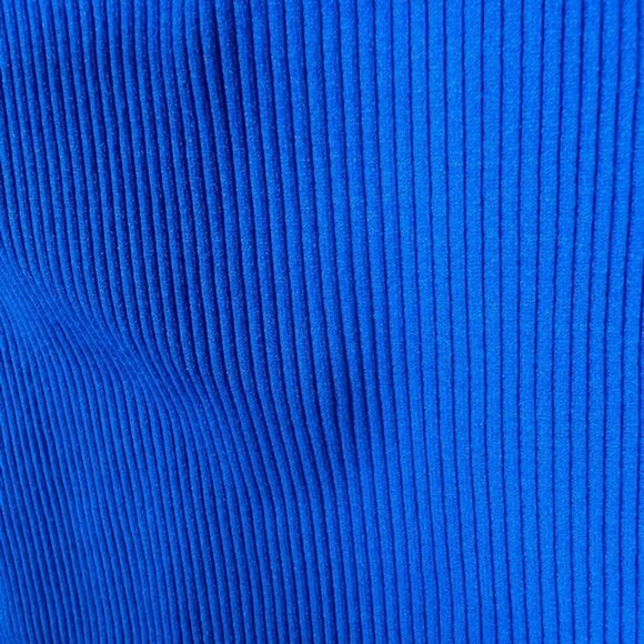 NWT ZARA‎ Ribbed Pull on Stretch Blue Romper Scoop Neck Sleeveless 1014/324 M-L - Picture 10 of 12